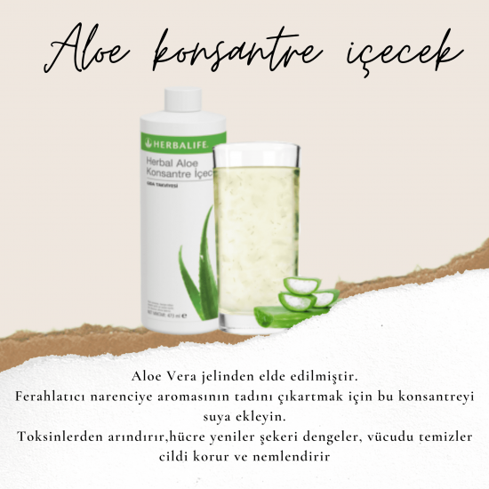 Aloe konsantre içecek