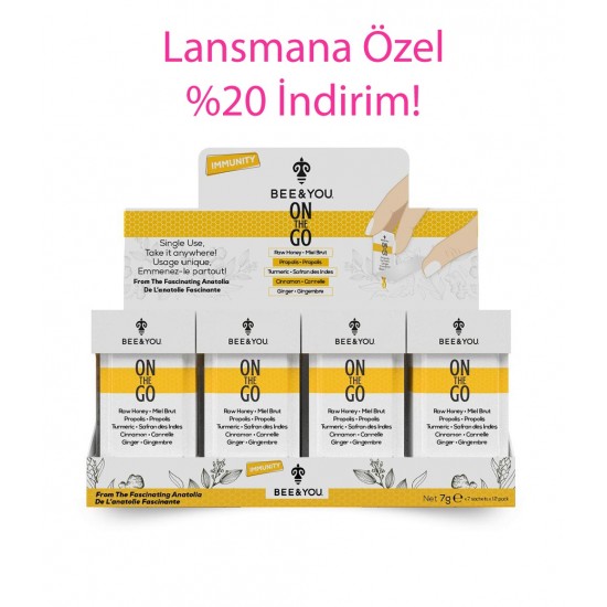 Bee&You Propolis On the Go (zerdeçallı) 12’li paket