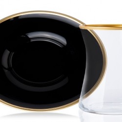 Vallery Siyah 12 parça Çay Setı
